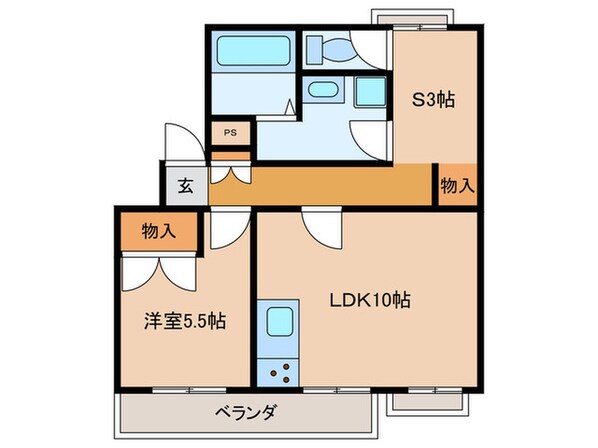 ユーミクラＡ棟の物件間取画像